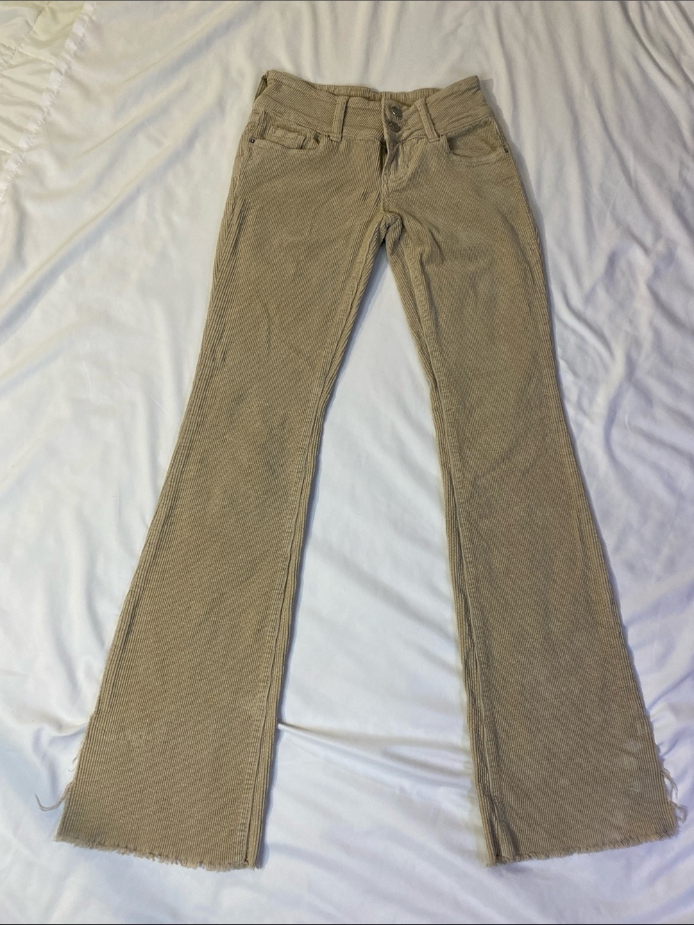 PacSun Beige Ribbed Corduroy Pants